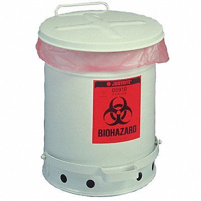 Biohazard Waste Container 18-1/4 in H