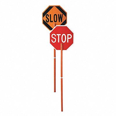 Stop/Slow Pole Mounted Paddle