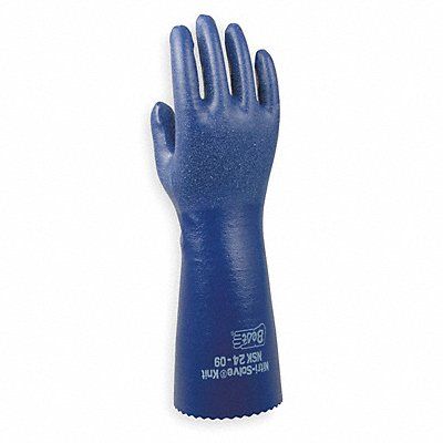 D0482 Chemical Resistant Gloves Blue Sz 8 PR