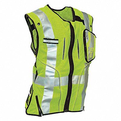 H6656 Construction Safety Vest Lime S/M