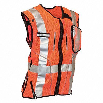 H6663 Construction Safety Vest Orange S/M