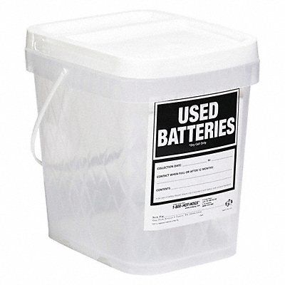 Use Batt Container 9.75 Lx7.75 Wx9.625 H