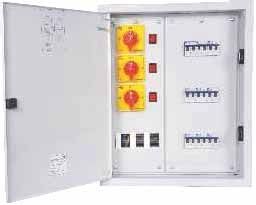 C&S CSDBPHSDD06RS63 6 way 63A Double Door Phase Selector Distribution Board