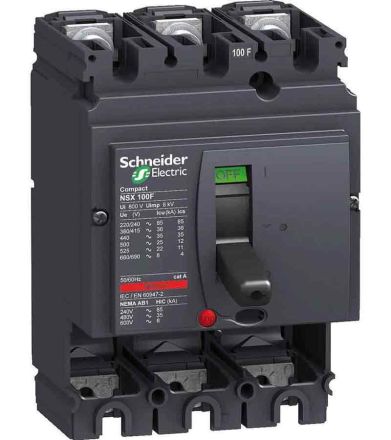 Schneider LV510303 Thermal Magnetic Trip 3 Pole Molded Case Circuit Breaker MCCB