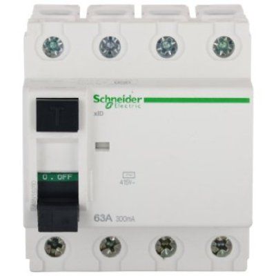 Schneider A9N16262 80 A 100 mA Residual Current Circuit Breaker