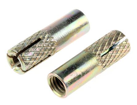 RS Pro Steel Drop In Anchor M6 fixing hole diameter 8mm length 25mm DBM06