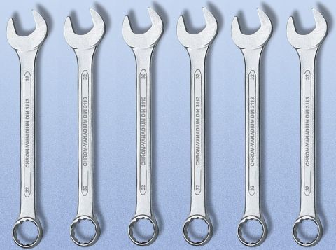 Ambitec 14-12M Jaw and Ring Combination Spanner Set