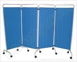 Wellton Healthcare 4 Pannel Bed Side Screen Blue WH-147