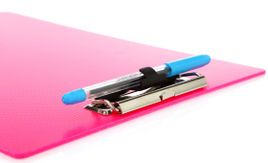 Solo Neon Pink Pen Catch Clip Pad F/C SB003
