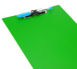 Solo Neon Green Pen Catch Clip Pad F/C SB003