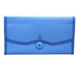 Solo EX 701 Expanding Cheque Case (Elastic) 12 Section (Blue)