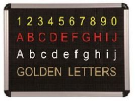 Asian 24 mm Dotted Type Perforated Black Board alphabetic Figure