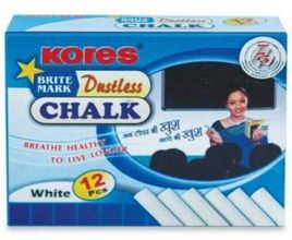 Kores Calcium Carbonate Chalk White - 10 Nos