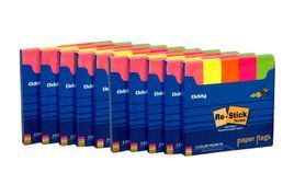 Oddy Re-Stick 5 Colors Tape Flags (Set of 5 Pads)