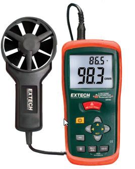 Extech AN100 CFM/CMM Thermo-Anemometer + IR Thermometer