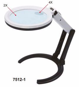 Insize 7512-1 Three Ways Magnifier With illumination 2X/4X