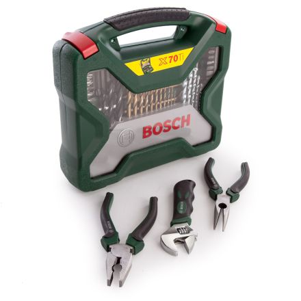 Bosch 70 Pcs X-Line Accessory Case With Pliers 2607017197