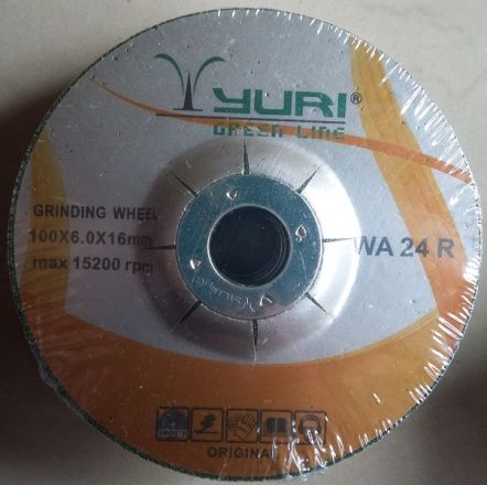 YURI WA 24R-4 Greenline DC Grinding Wheel 4 Inch Pack of 25 Pcs