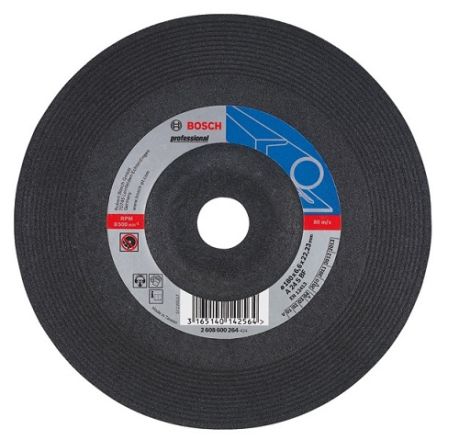Bosch 7 Inch Grinding Wheel with Depressed Centre 180 x 6.6 x 22.23 mm