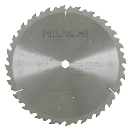 Hitachi 10 Inch Aluminium Cutting Saw Blade