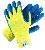 UFO Yellow Latex Palm Coated Cut Resistant Safety Gloves